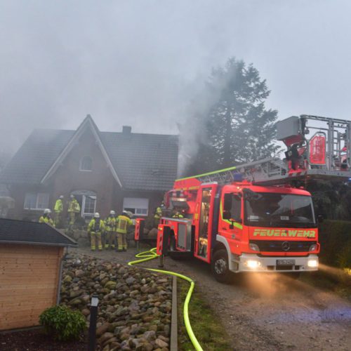 Wohnhausbrand am Schwarzen Berg