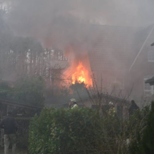 Wohnhausbrand am Schwarzen Berg