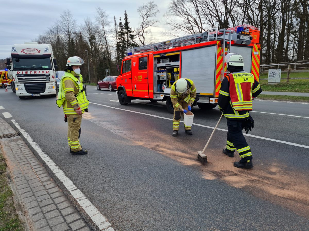 Verkehrsunfall auf der Bundesstraße 74 am 29. März 2021