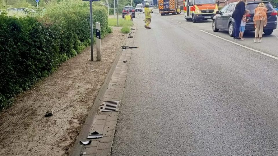 Verkehrsunfall auf der Bundesstraße 74 am 15. Juni 2021