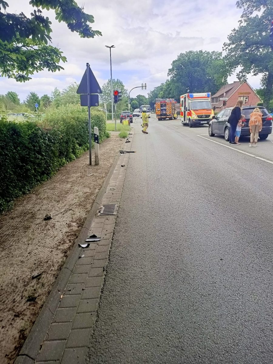 Verkehrsunfall auf der Bundesstraße 74 am 15. Juni 2021